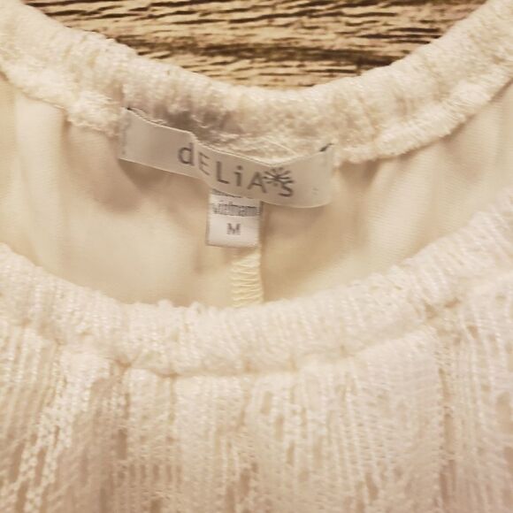 Delia's mini 2 layers lacy dress Medium Pre-owned - Picture 3 of 4